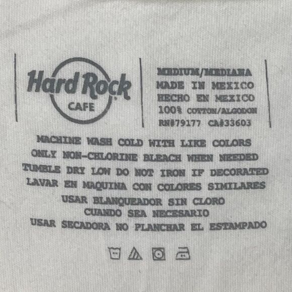 Hard Rock Cafe St. Maarten Tee Women's Size M White Travel 100% Cotton Graphic - Picture 3 of 3
